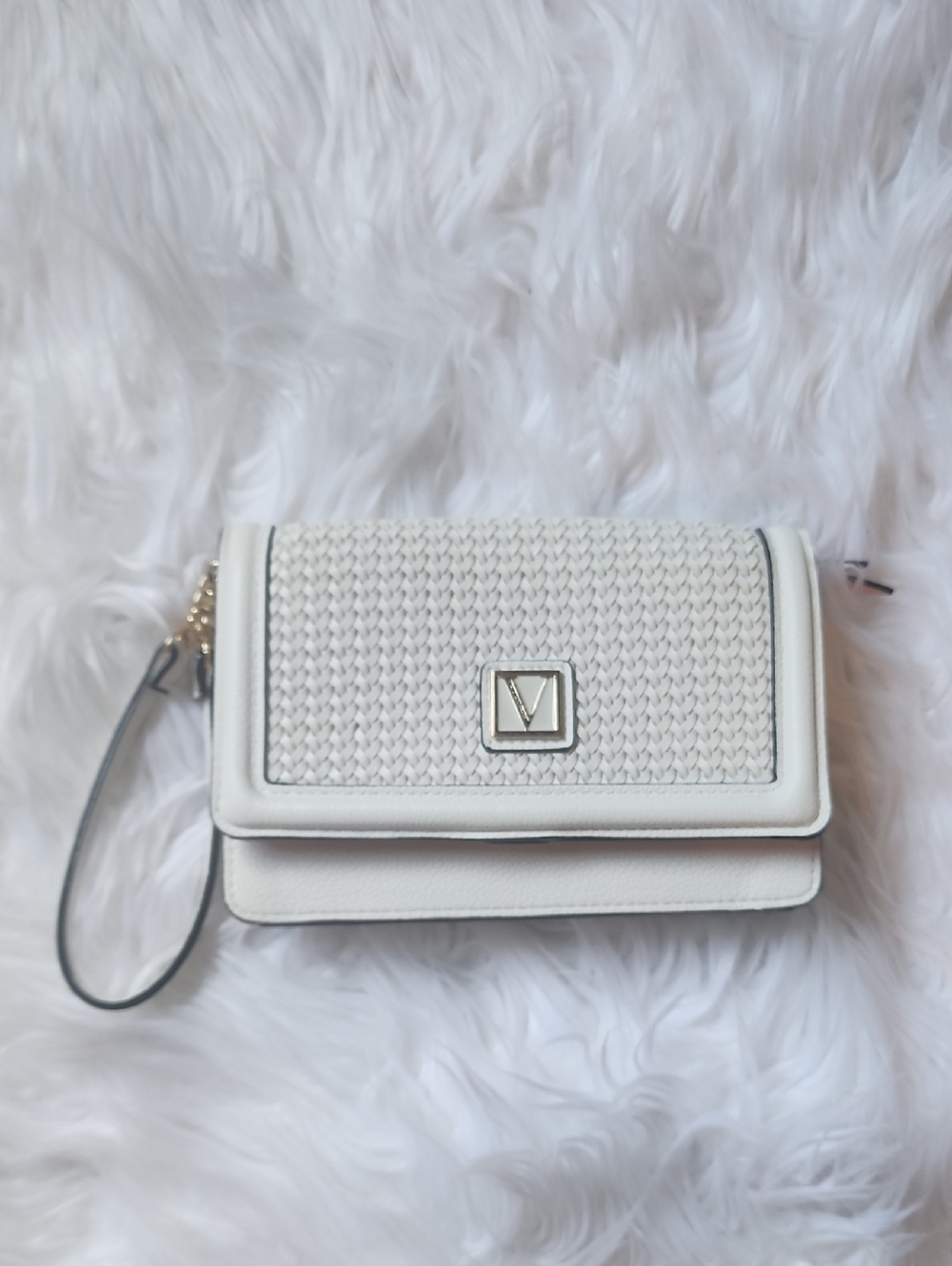 Victoria's Secret  Woven Accent Wristlet - White